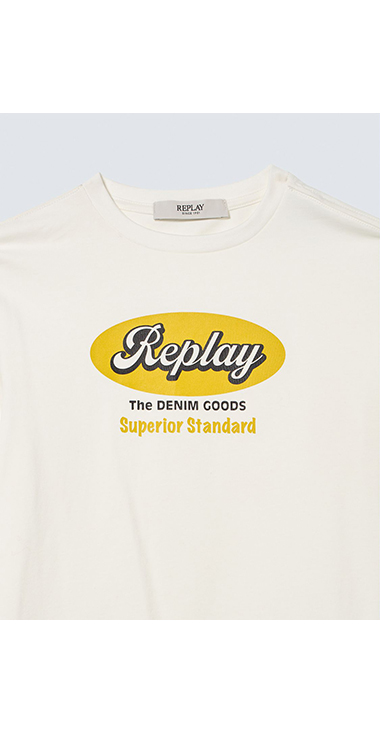 インダストリアルロゴプリント ロングスリーブTシャツ 詳細画像